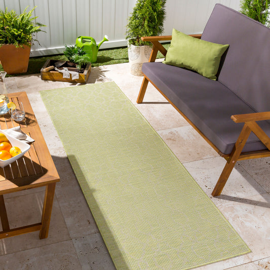 Pasadena PSA-2330 7ft Runner Machine Woven Indoor/Outdoor Runner Rug