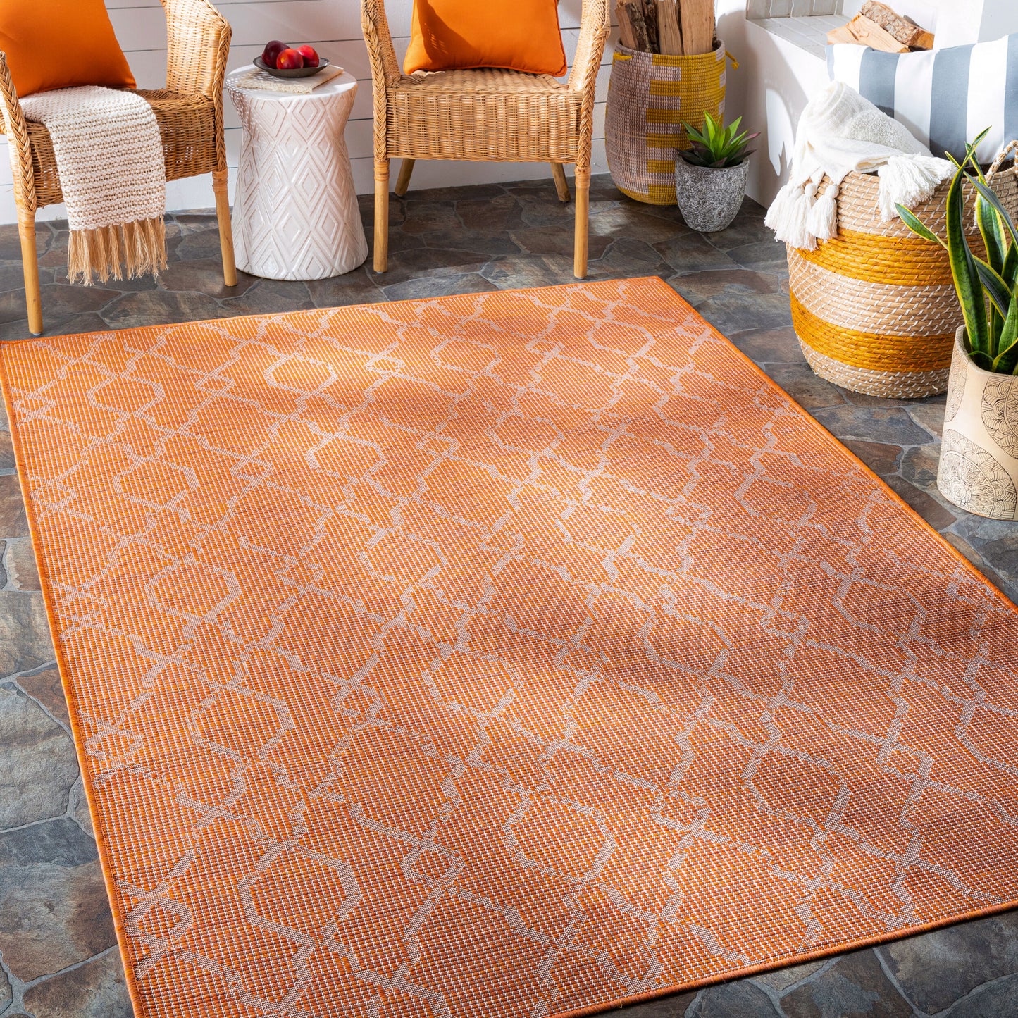 Pasadena PSA-2335 5' x 7' Machine Woven Indoor/Outdoor Area Rug