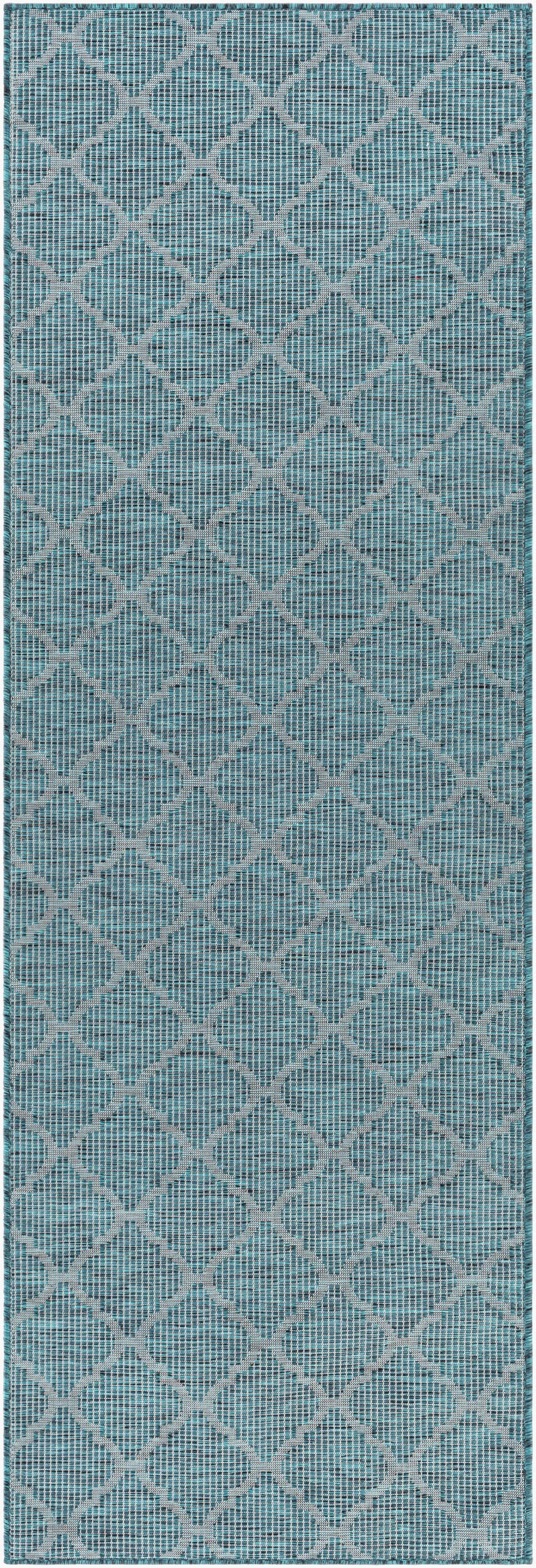 Pasadena PSA-2342 7ft Runner Machine Woven Indoor/Outdoor Runner Rug