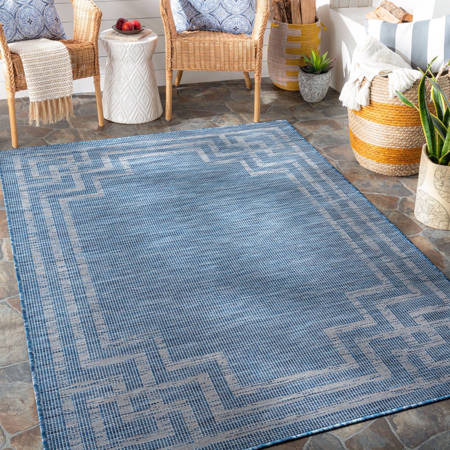 Pasadena PSA-2351 6' x 9' Machine Woven Indoor/Outdoor Area Rug
