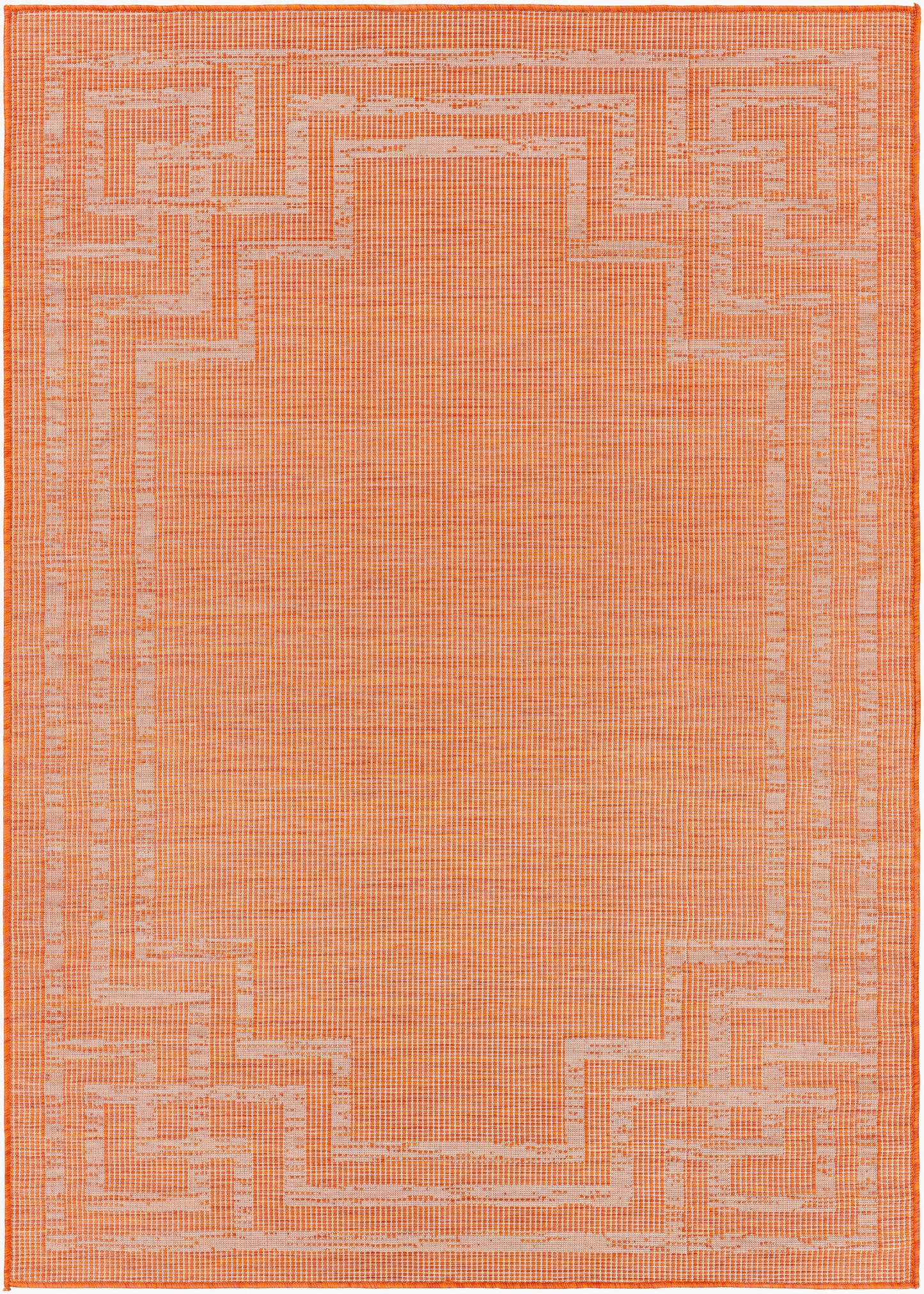Alfombra decorativa para interior y exterior Pasadena PSA-2353 de 2' x 4', tejida a máquina