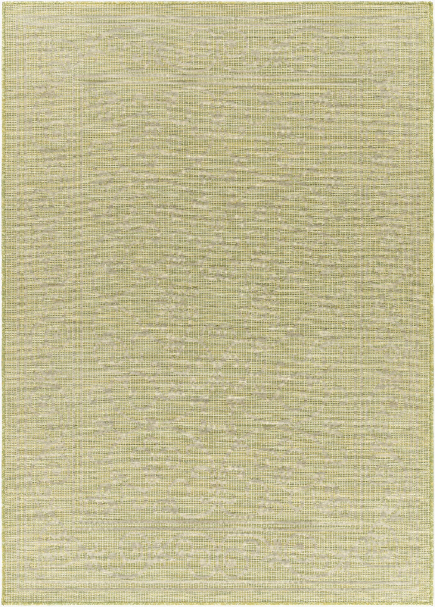 Alfombra decorativa para interior y exterior Pasadena PSA-2355 de 2' x 4', tejida a máquina