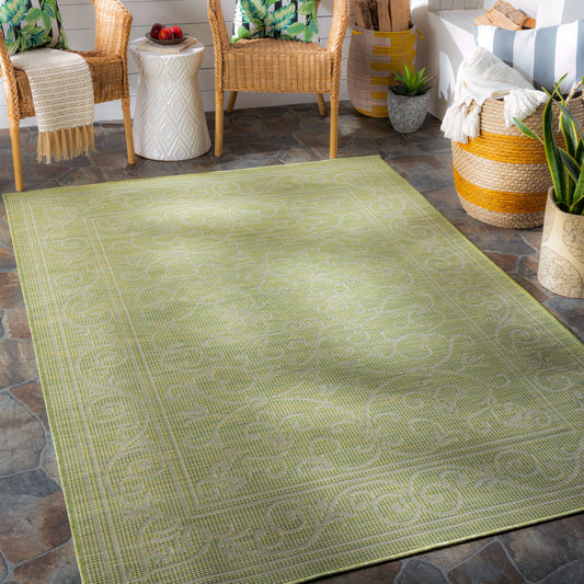 Pasadena PSA-2355 7ft Runner Machine Woven Indoor/Outdoor Runner Rug
