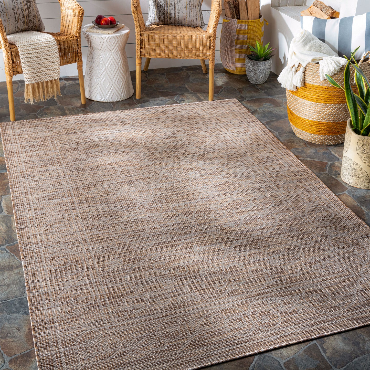 Pasadena PSA-2356 2' x 4' Machine Woven Indoor/Outdoor Accent Rug