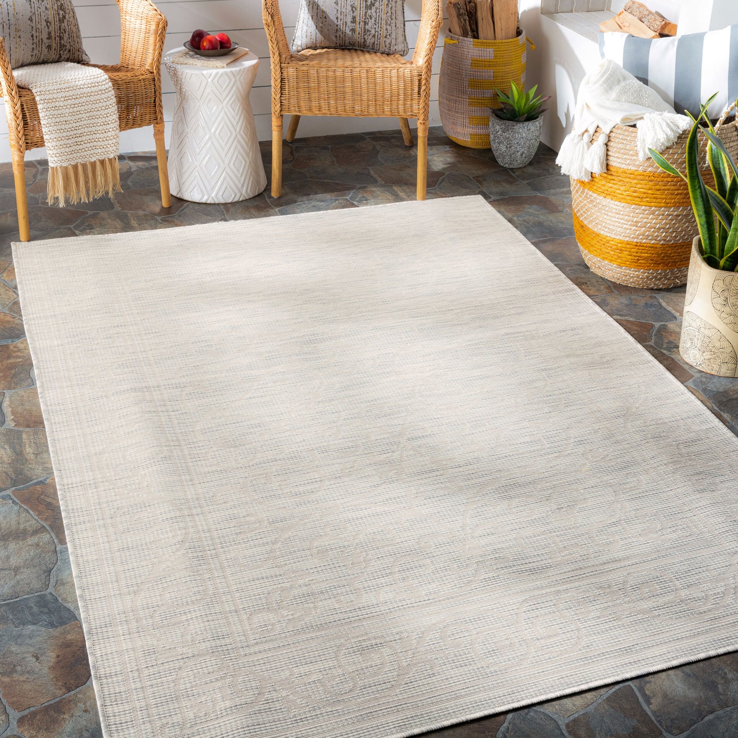 Pasadena PSA-2359 2' x 4' Machine Woven Indoor/Outdoor Accent Rug