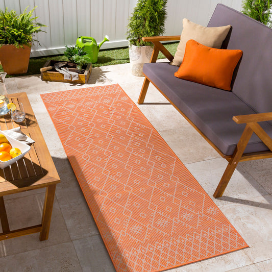 Pasadena PSA-2365 7ft Runner Machine Woven Indoor/Outdoor Runner Rug