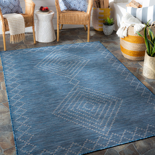 Pasadena PSA-2369 7ft Runner Machine Woven Indoor/Outdoor Runner Rug