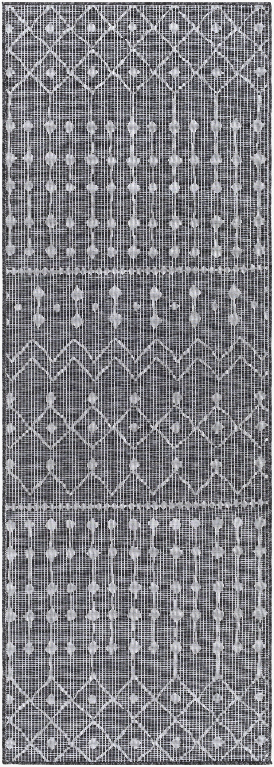 Pasadena PSA-2374 7ft Runner Machine Woven Indoor/Outdoor Runner Rug