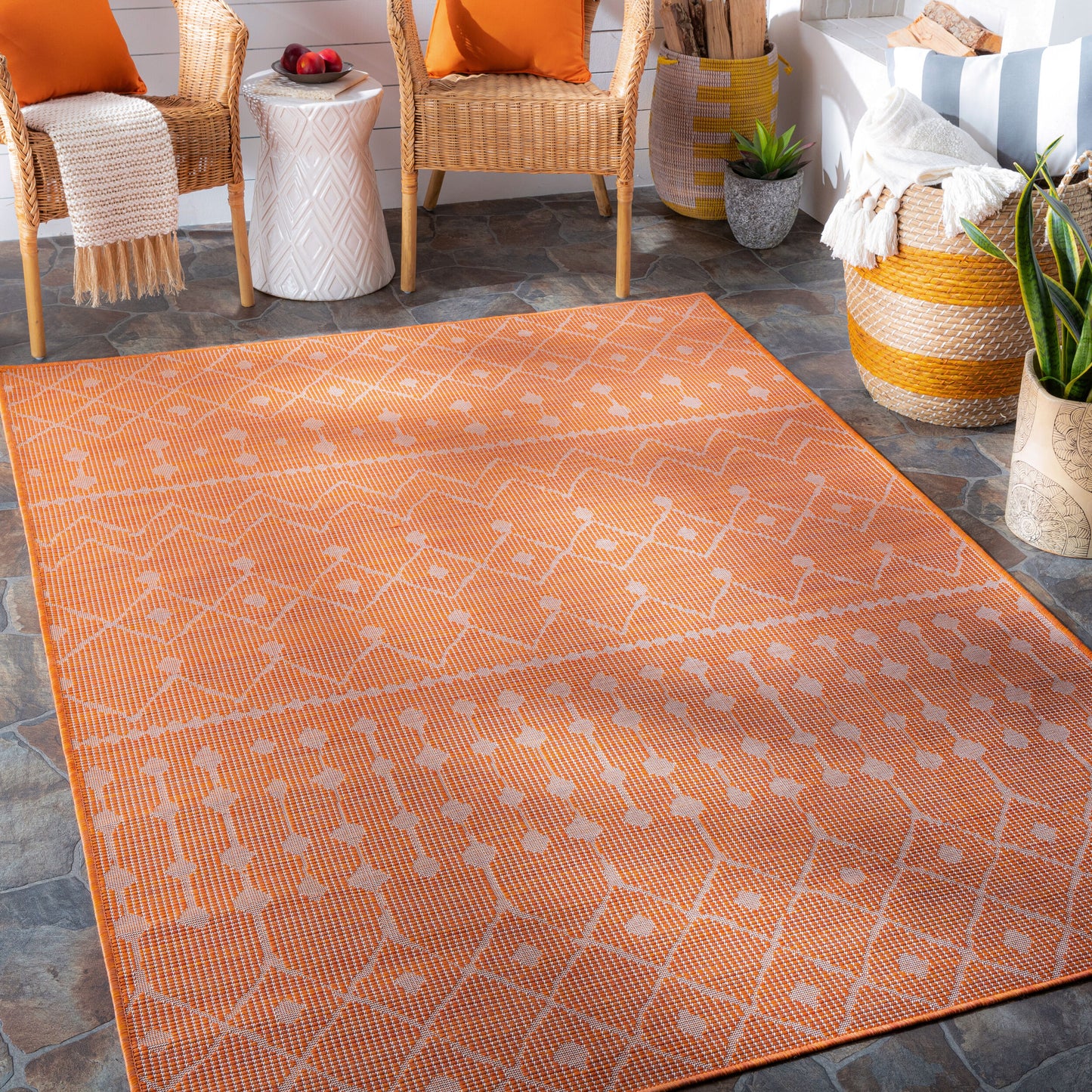 Pasadena PSA-2377 5' x 7' Machine Woven Indoor/Outdoor Area Rug