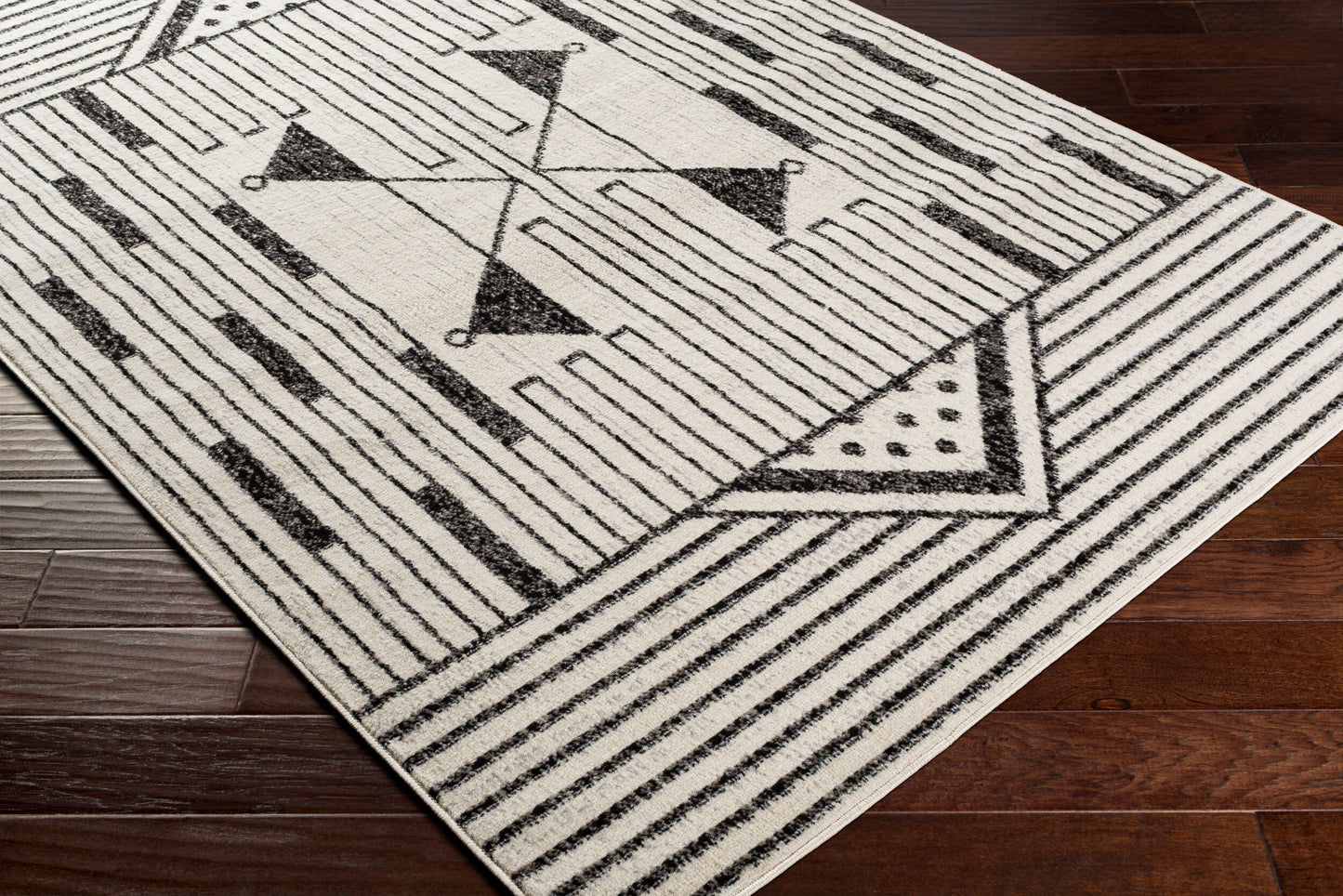 Pisa PSS-2316 6' x 9' Machine Woven Area Rug