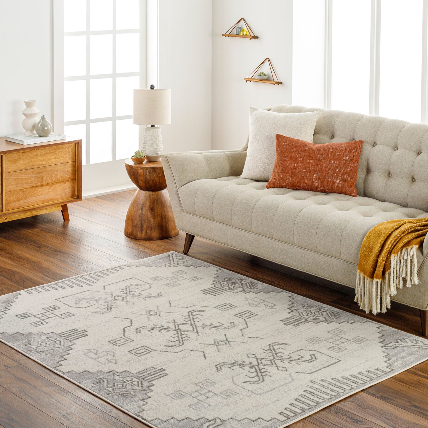 Pisa PSS-2360 8' x 10' Machine Woven Area Rug