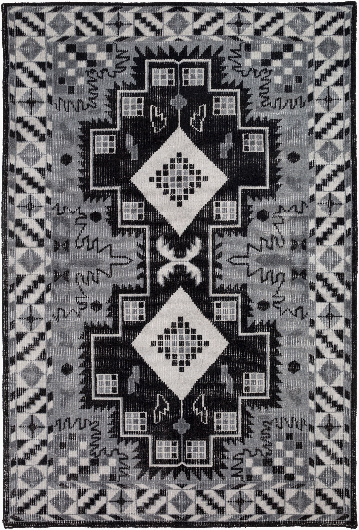 Pazar PZR-6004 2' x 3' Handmade Wool Accent Rug