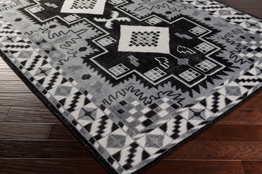 Alfombra de lana hecha a mano Pazar PZR-6004 de 1,52 m x 2,74 m