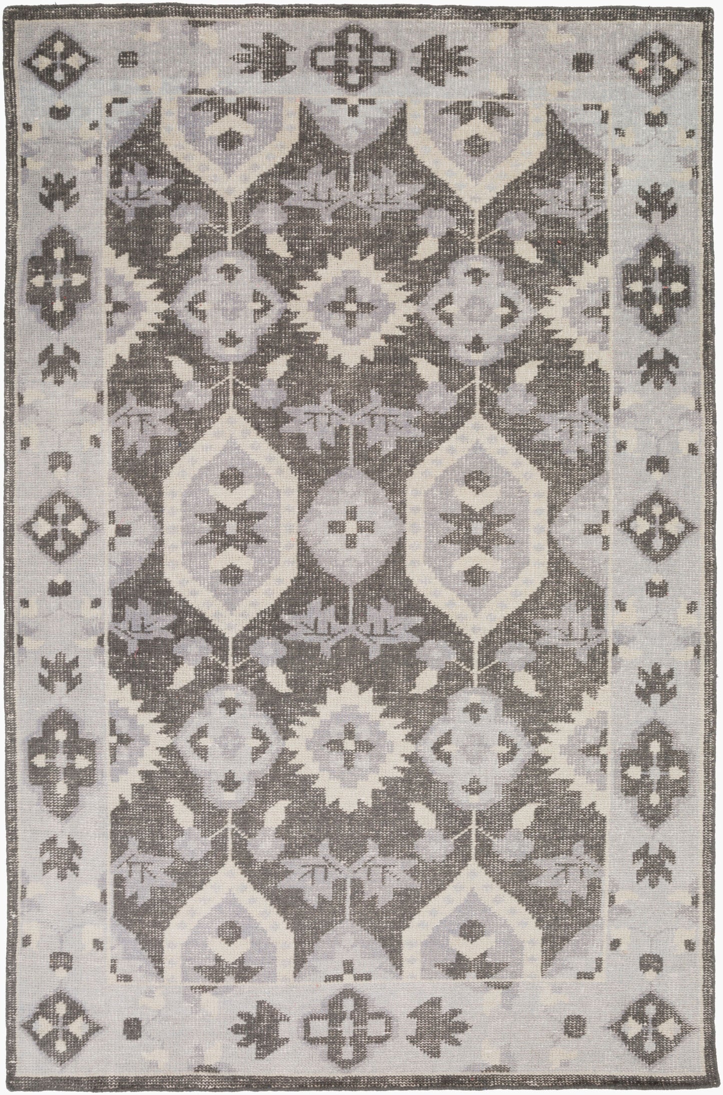 Pazar PZR-6006 2' x 3' Handmade Wool Accent Rug