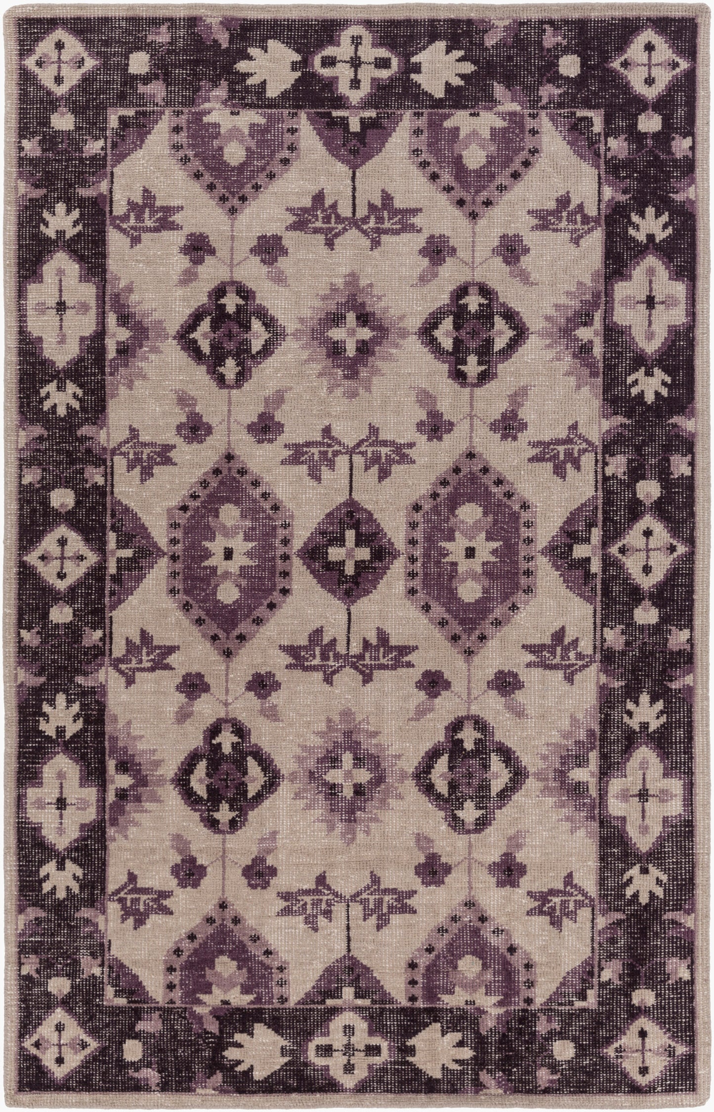 Pazar PZR-6009 5' x 9' Handmade Wool Area Rug