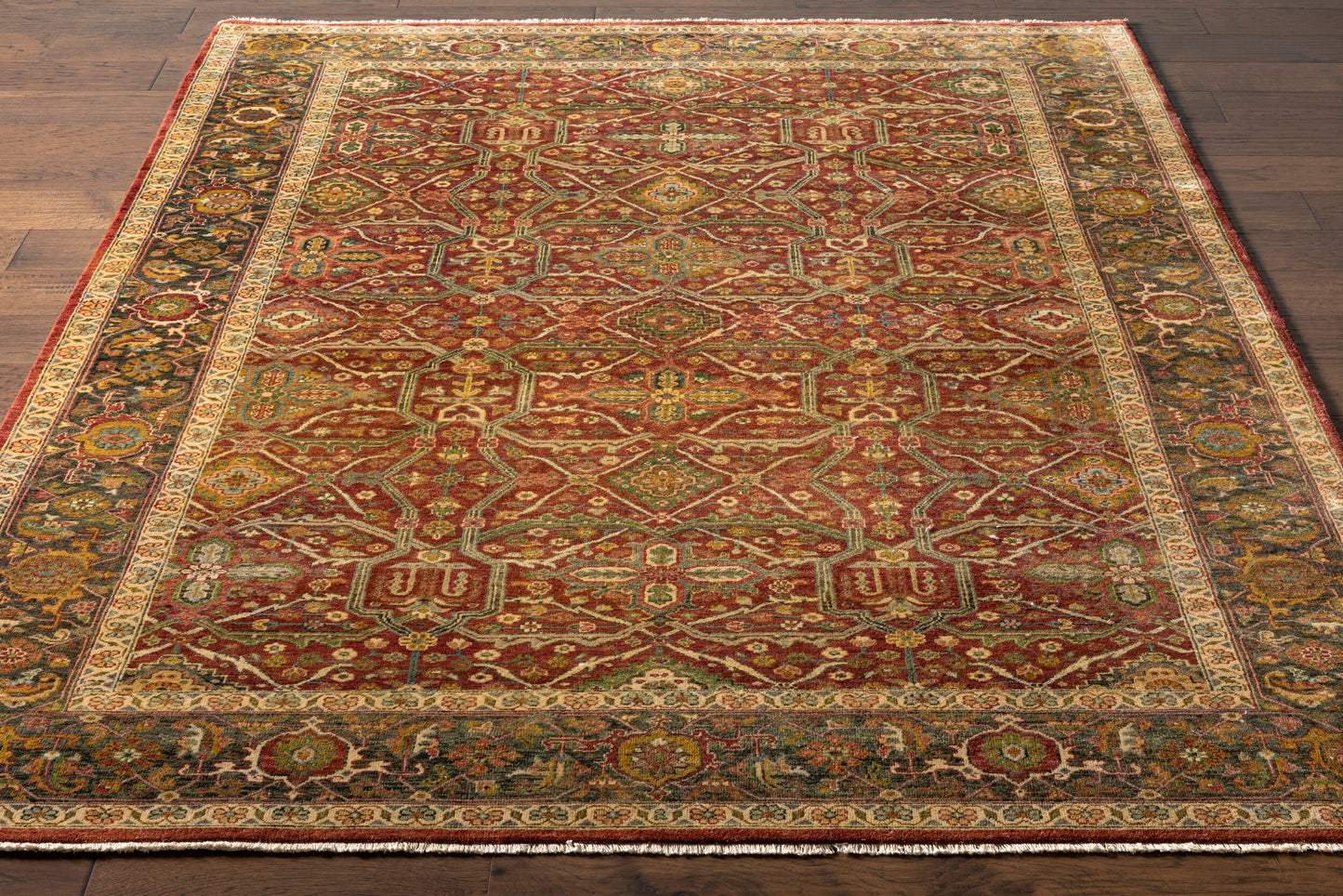 Pazyryk PZY-1001 2' x 3' Handmade Wool Accent Rug
