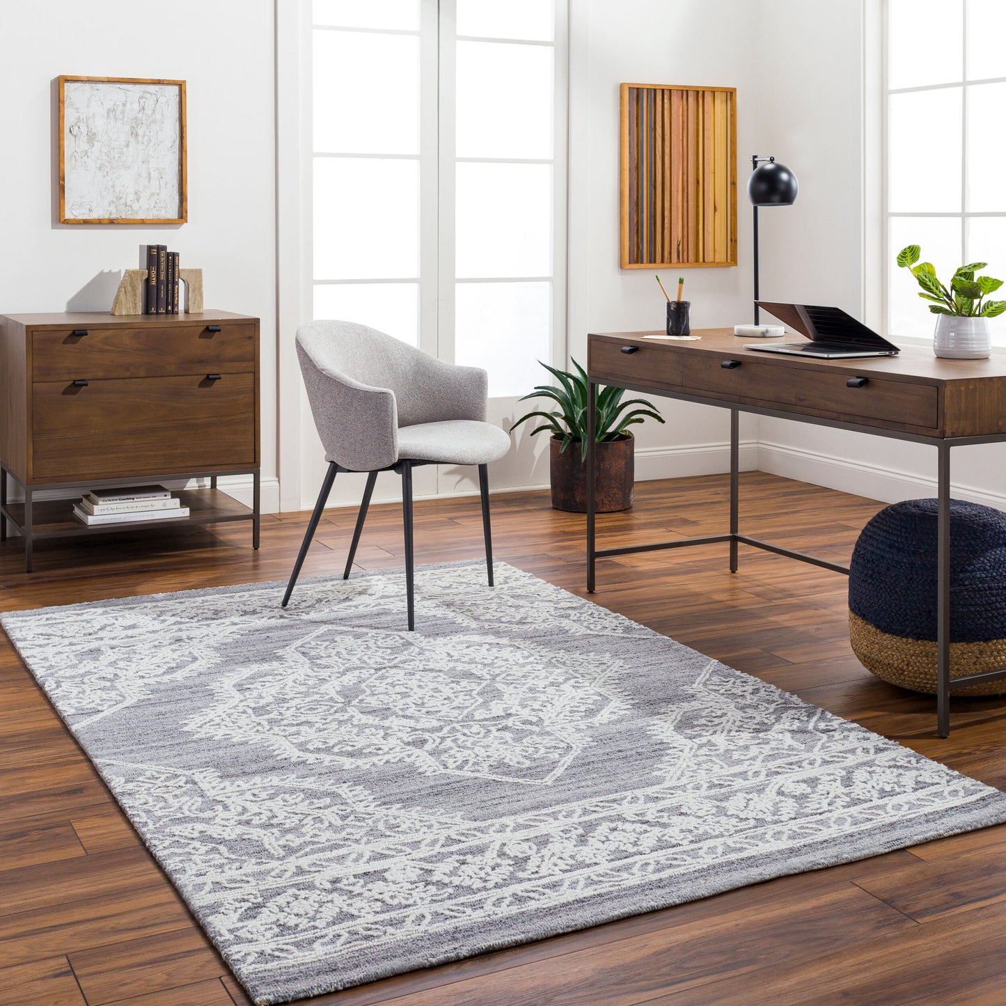 Piazza PZZ-2301 2' x 3' Handmade Recyled Accent Rug
