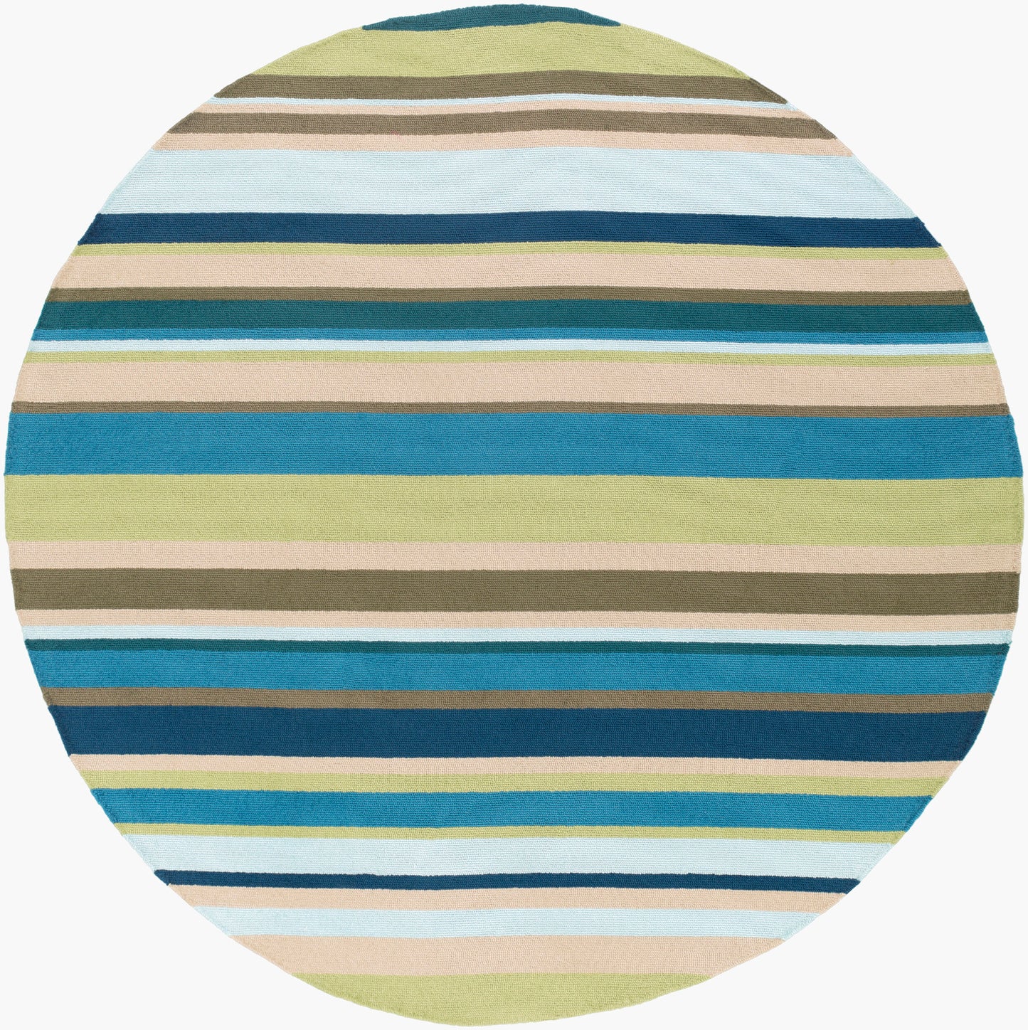 Rain RAI-1208 8ft Round Handmade Indoor/Outdoor Area Rug