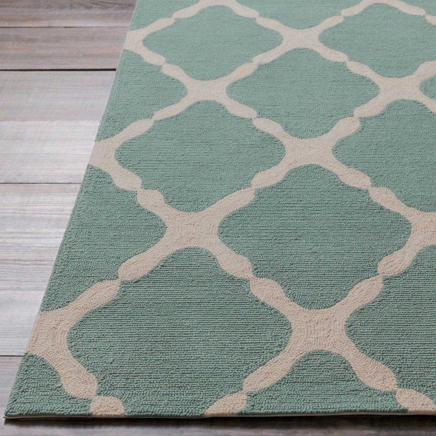 Alfombra decorativa para interior y exterior hecha a mano Rain RAI-1245 de 2' x 3'