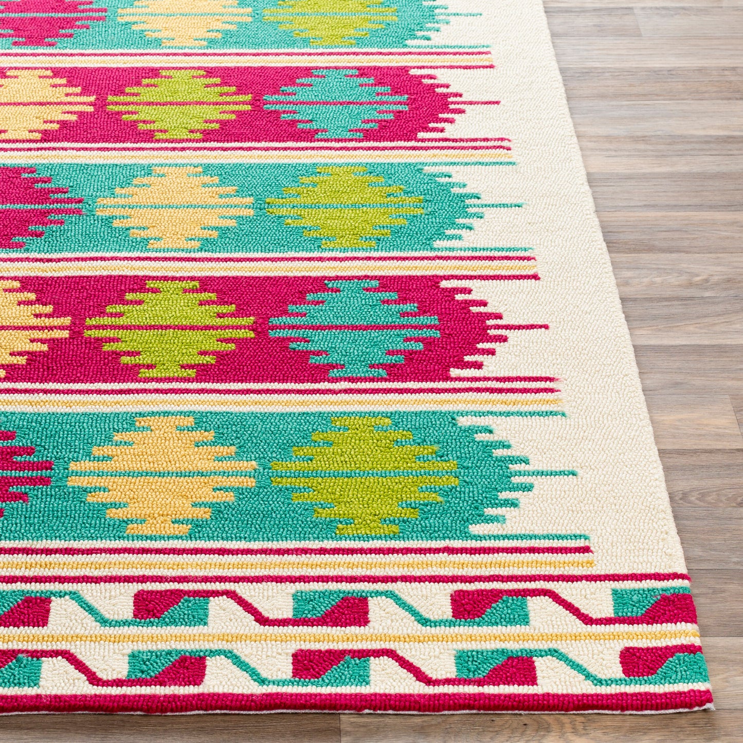 Rain RAI-1272 8ft Round Handmade Indoor/Outdoor Area Rug