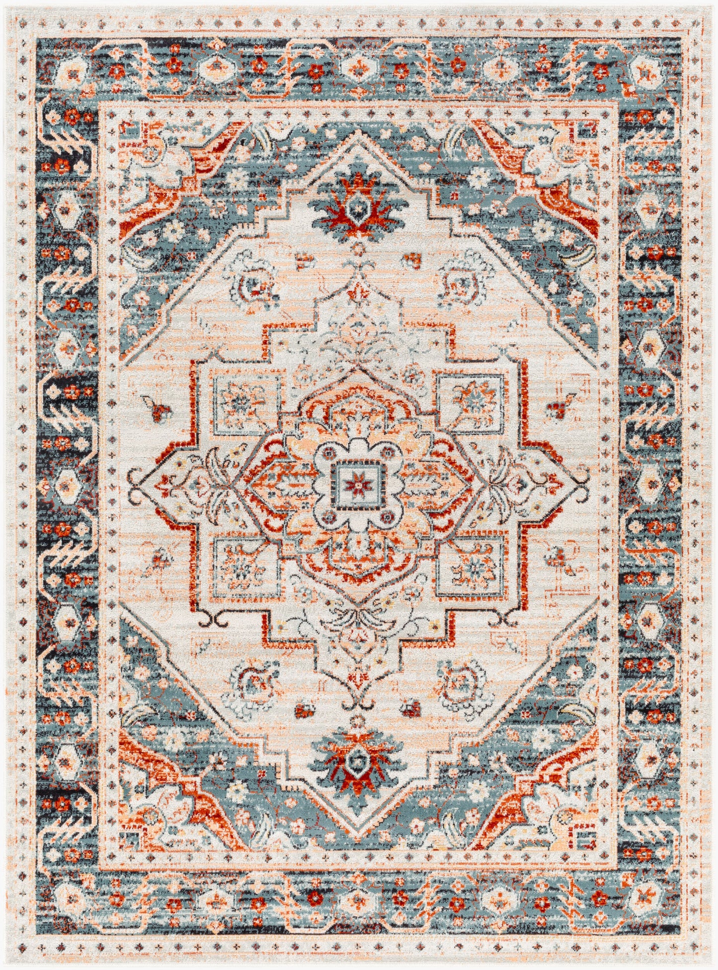Redondo Beach RDD-2322 5' x 7' Machine Woven Indoor/Outdoor Area Rug