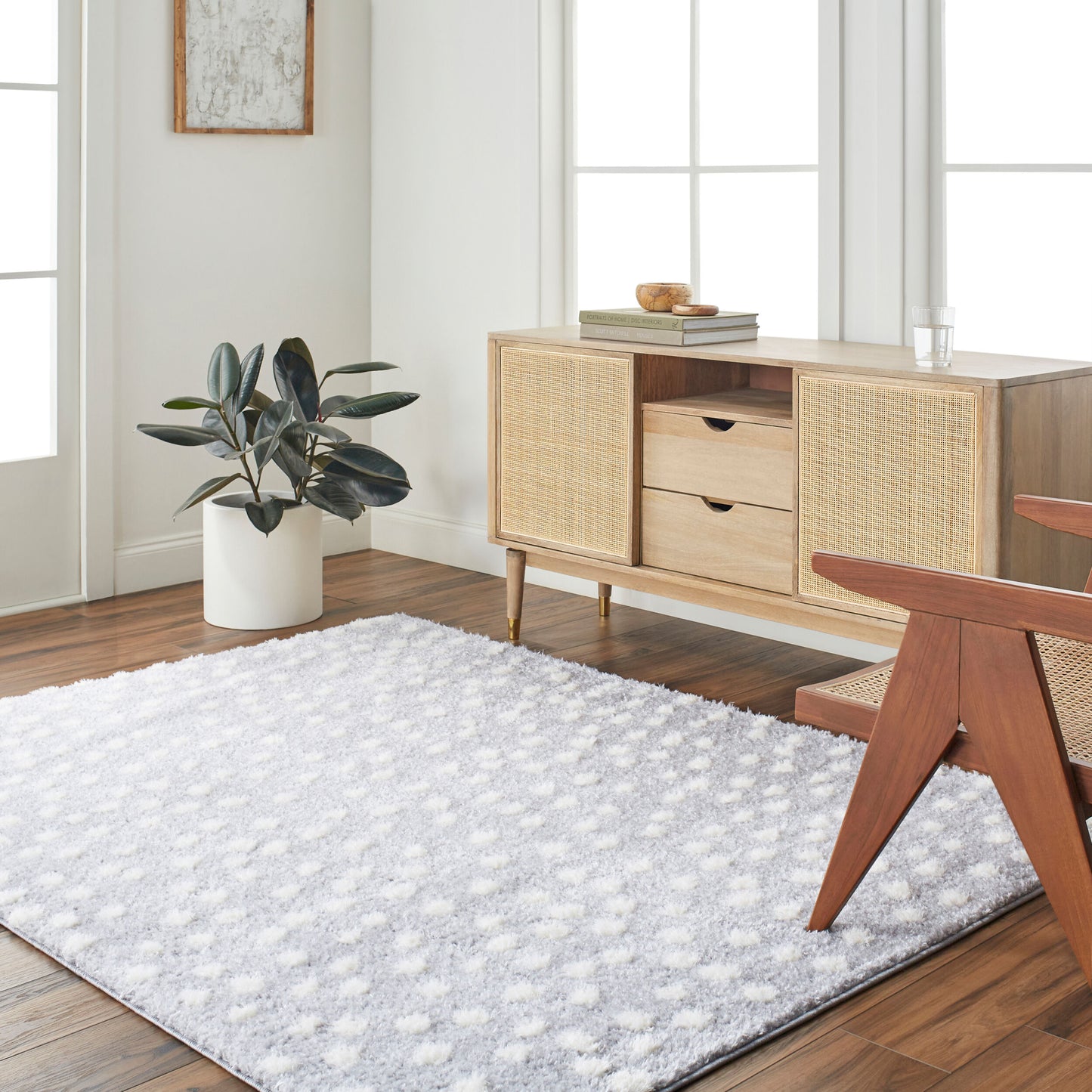 Rodos RDO-2350 6' x 9' Machine Woven Area Rug