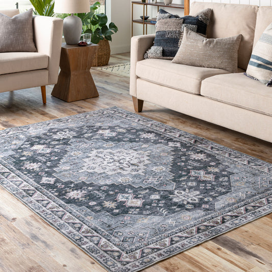 Regen RGE-2307 5' x 7' Machine Woven Washable Area Rug