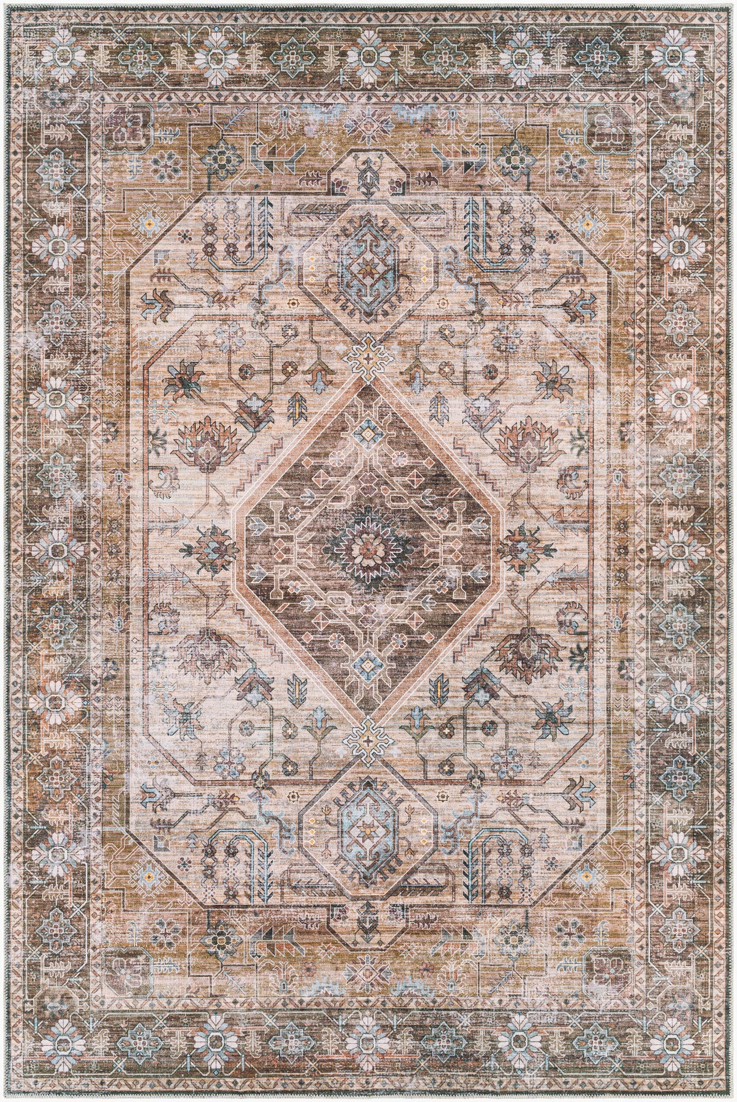 Regen RGE-2310 5' x 7' Machine Woven Washable Area Rug