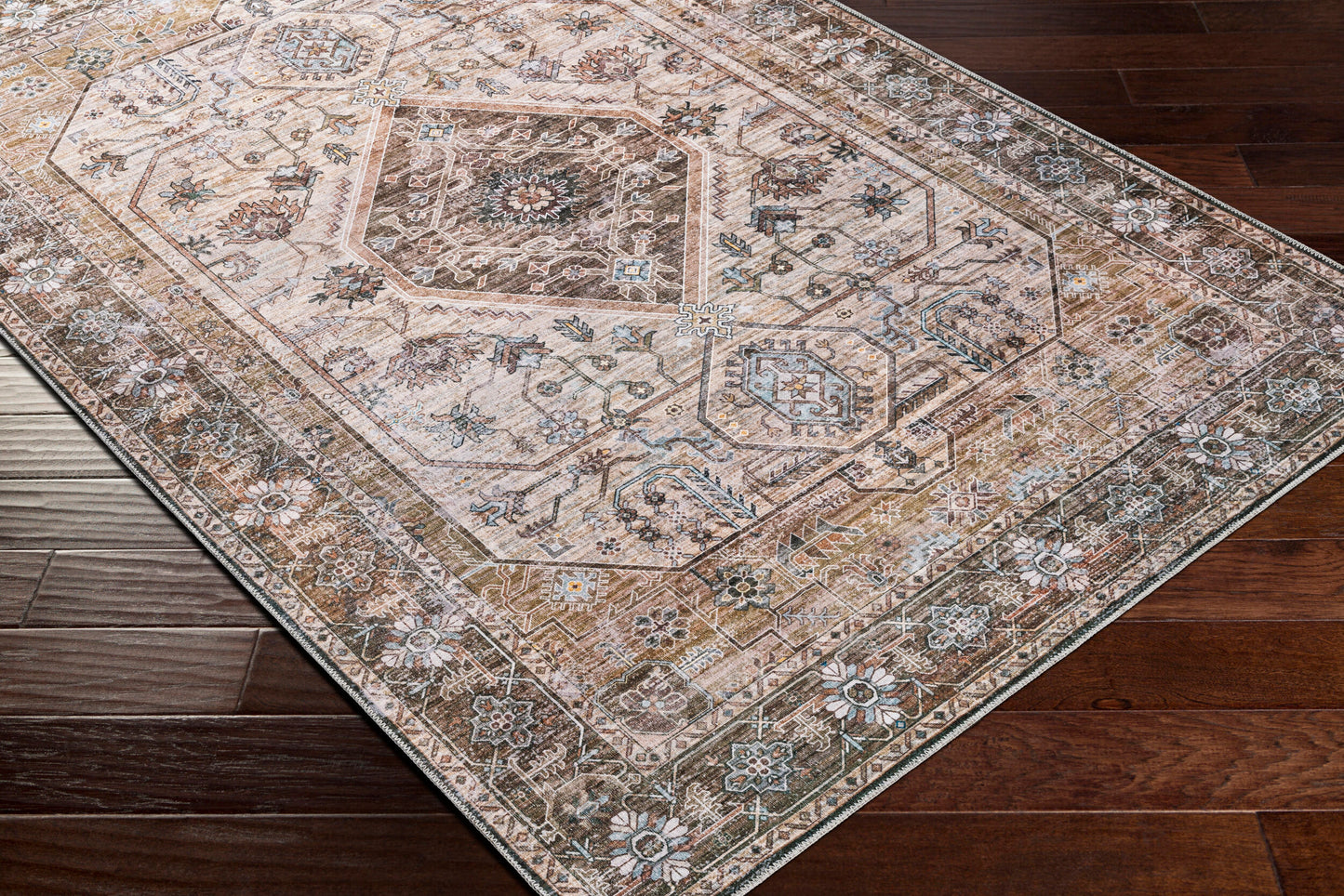 Regen RGE-2310 5' x 7' Machine Woven Washable Area Rug