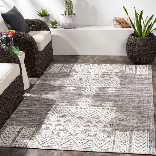 Alfombra decorativa tejida a máquina Ariana RIA-2304 de 67 cm x 115 cm