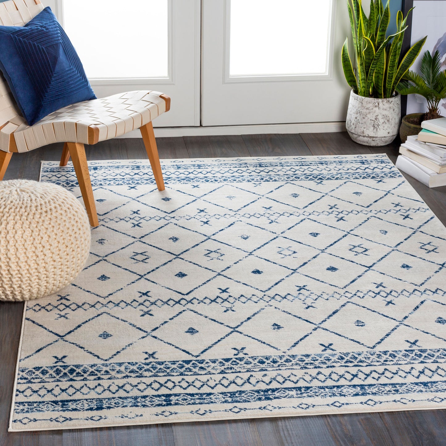 Roma ROM-2339 8' x 10' Machine Woven Area Rug