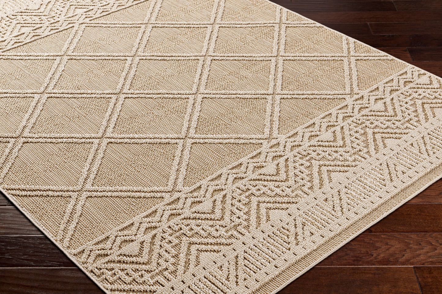 Rockport RPT-2305 7ft Runner Machine Woven Indoor/Outdoor Runner Rug