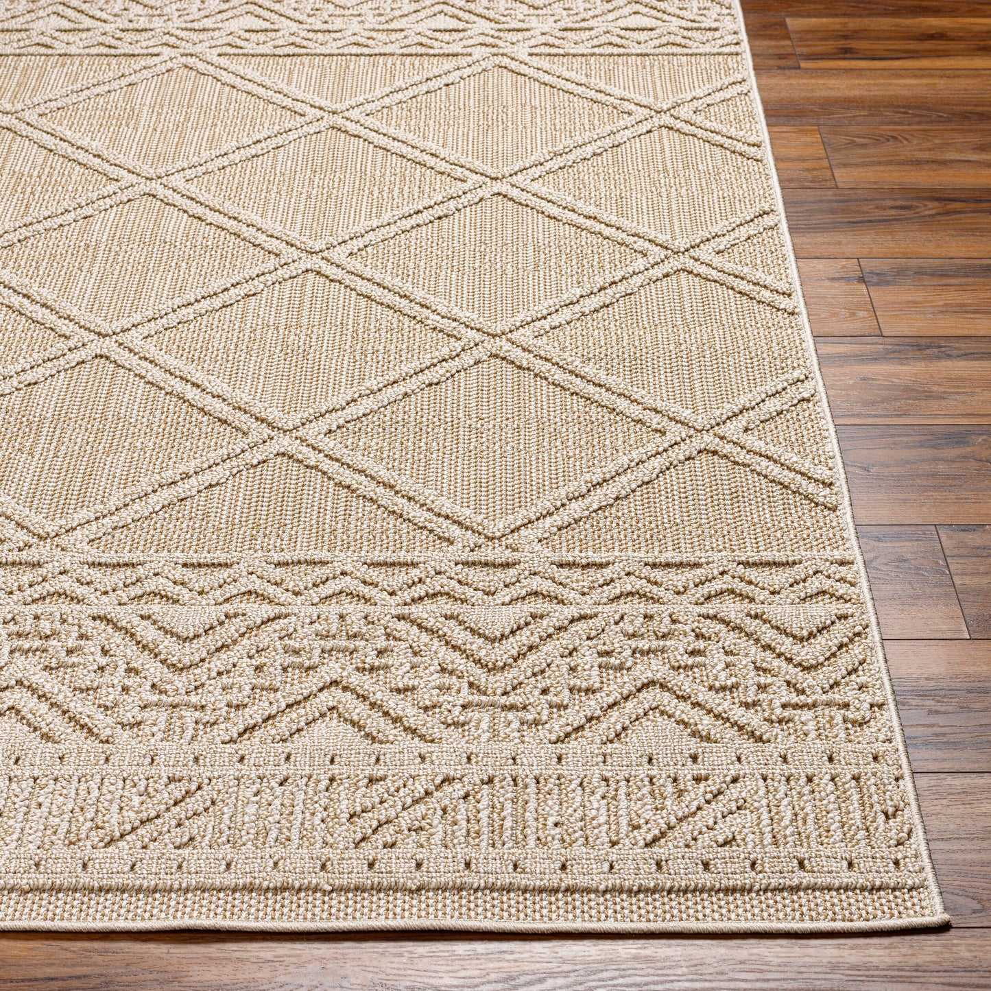 Rockport RPT-2305 7ft Runner Machine Woven Indoor/Outdoor Runner Rug