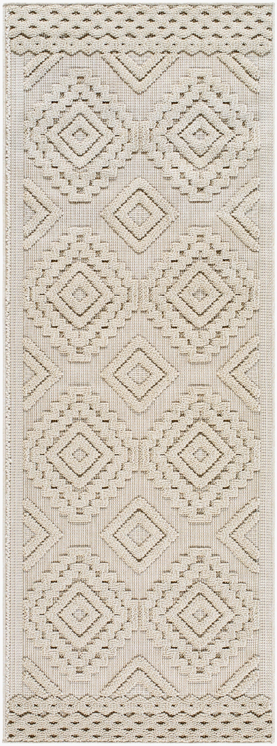 Rockport RPT-2306 7ft Runner Machine Woven Indoor/Outdoor Runner Rug