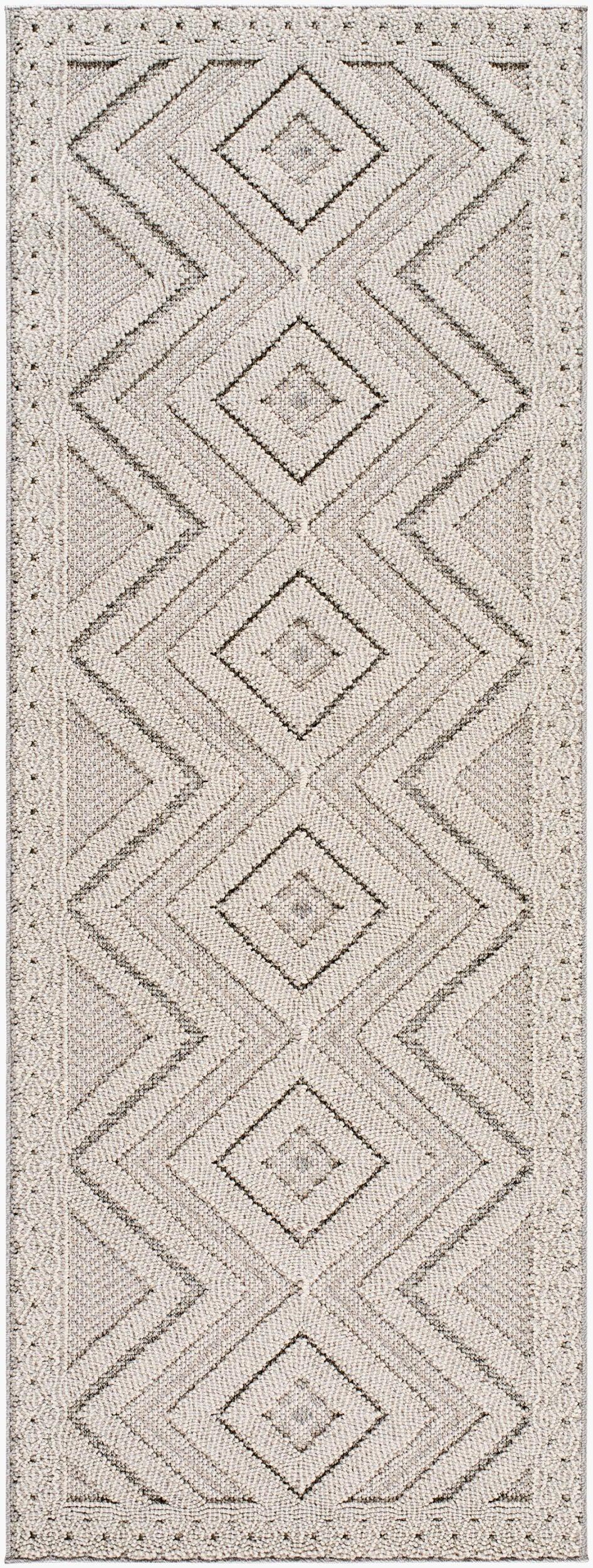 Rockport RPT-2321 7ft Runner Machine Woven Indoor/Outdoor Runner Rug