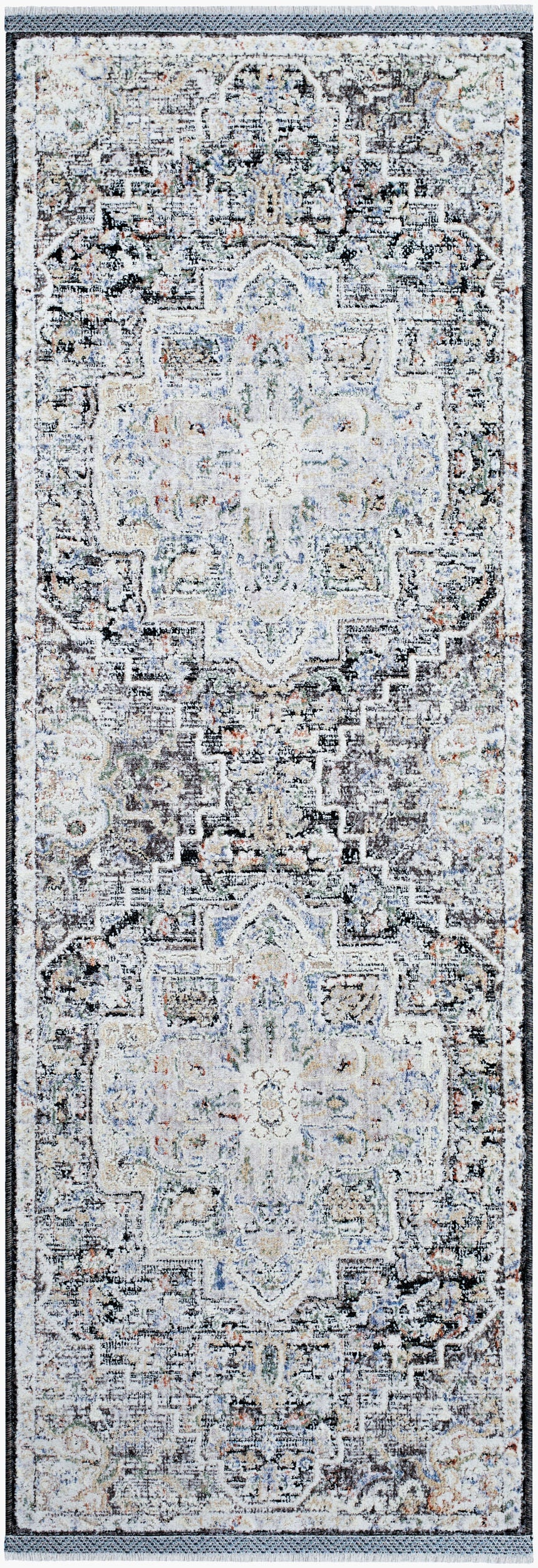 Rivaldo RVD-2301 10ft Runner Machine Woven Runner Rug