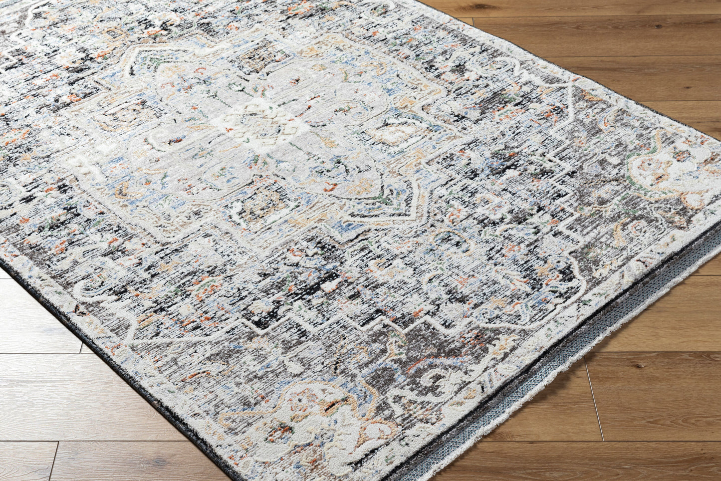 Rivaldo RVD-2301 10ft Runner Machine Woven Runner Rug