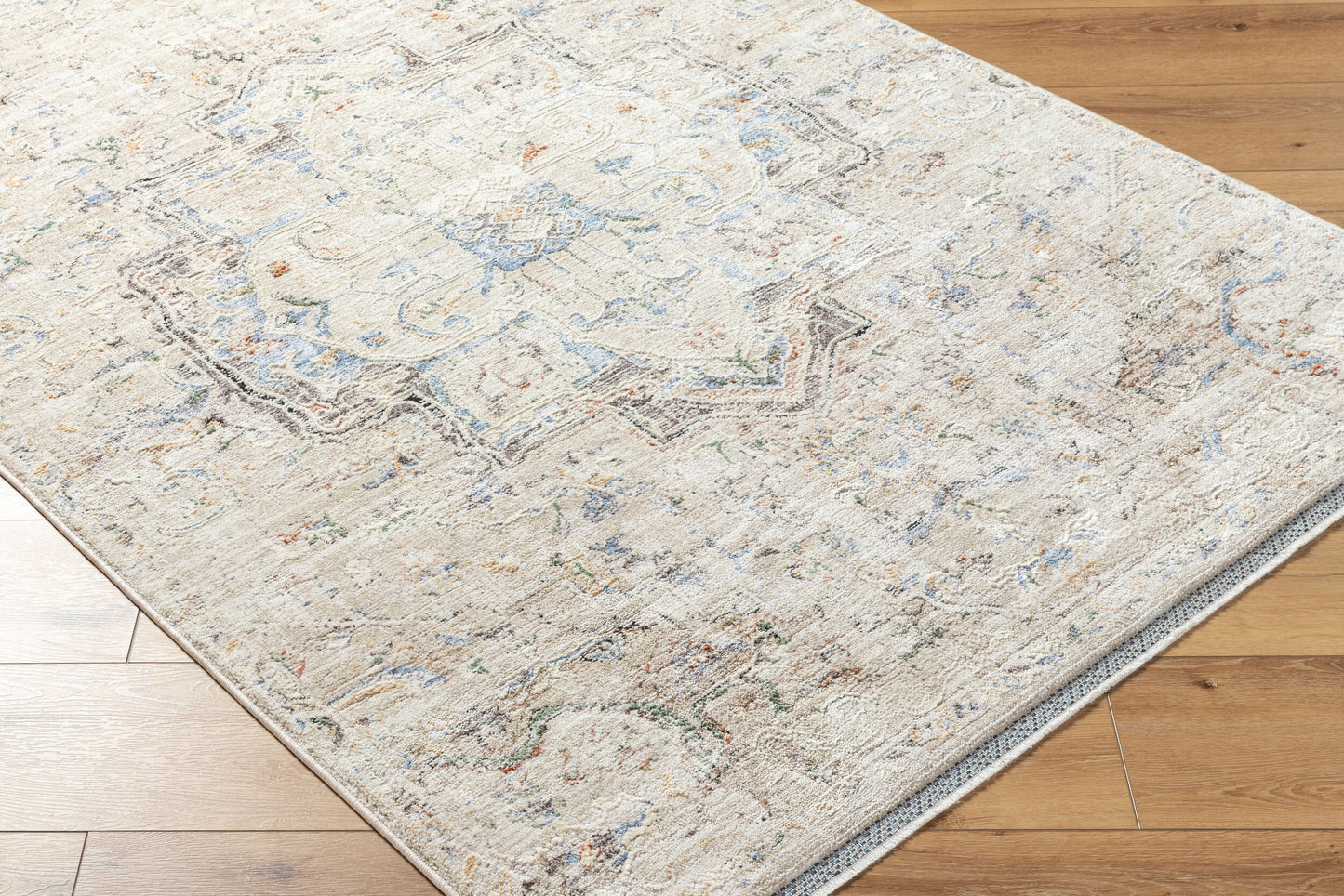 Rivaldo RVD-2308 7ft Round Machine Woven Area Rug