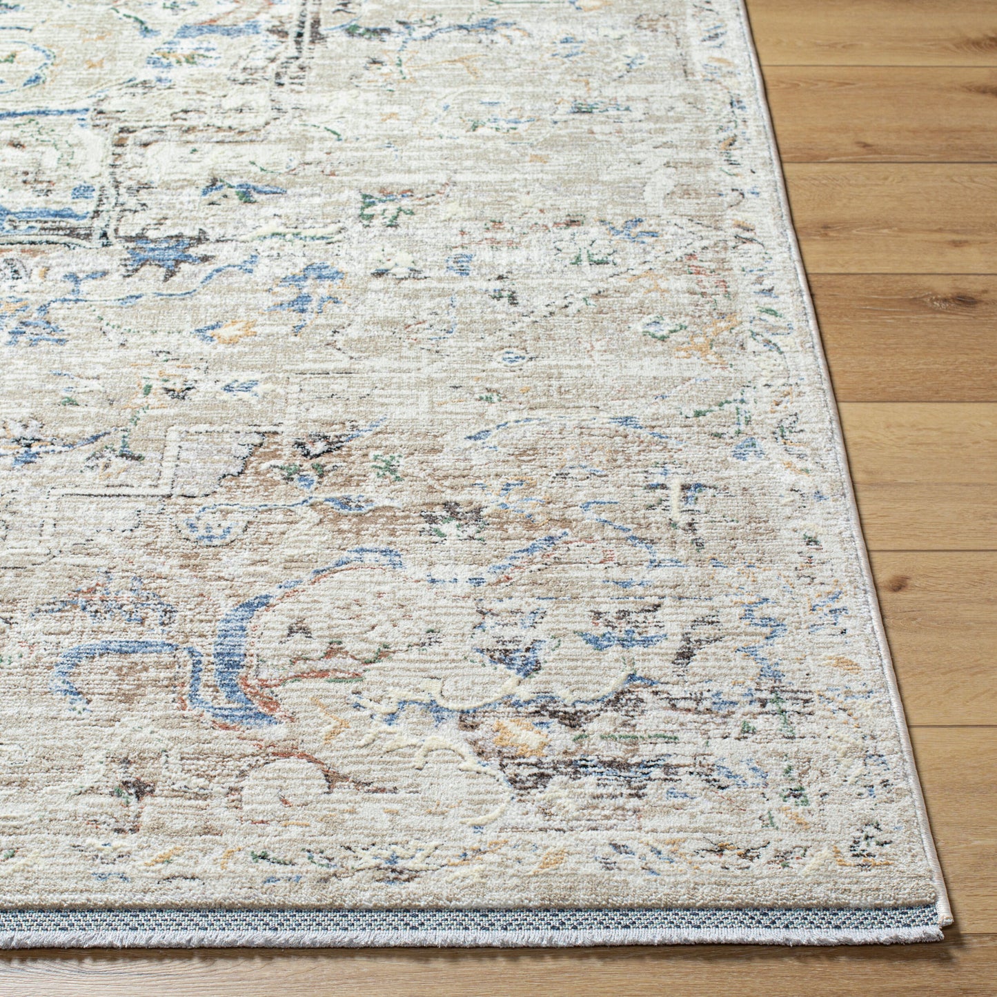 Rivaldo RVD-2308 7ft Round Machine Woven Area Rug
