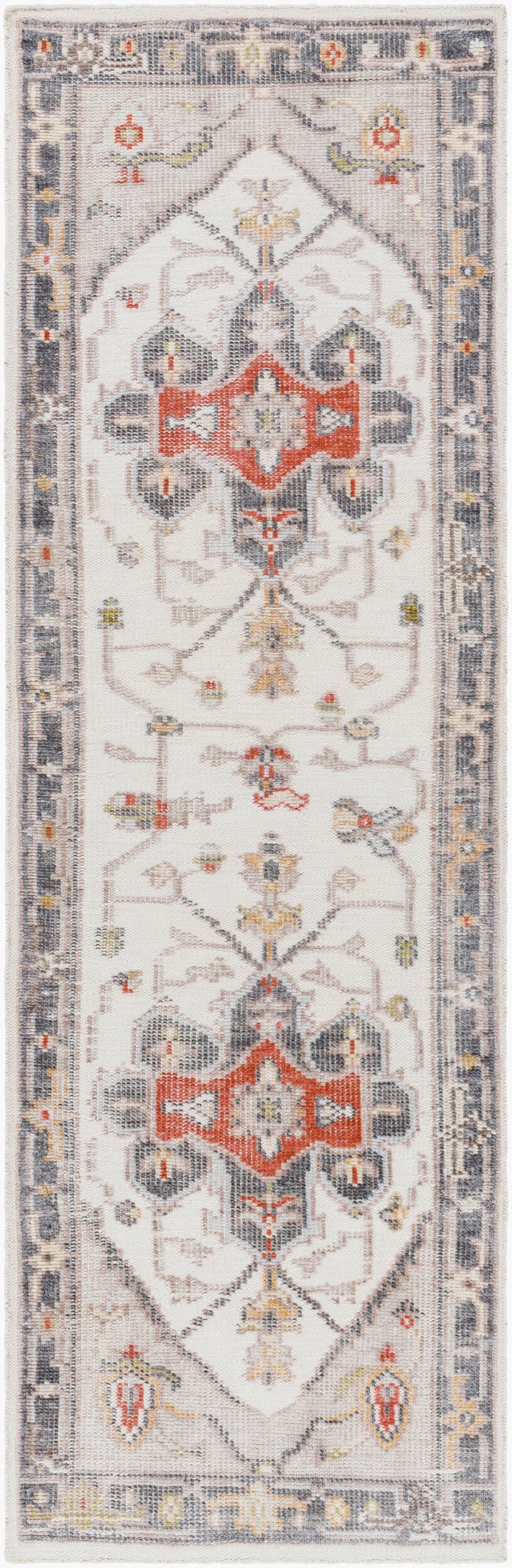 Revere RVE-2307 8ft Runner Handmade Recyled Runner Rug