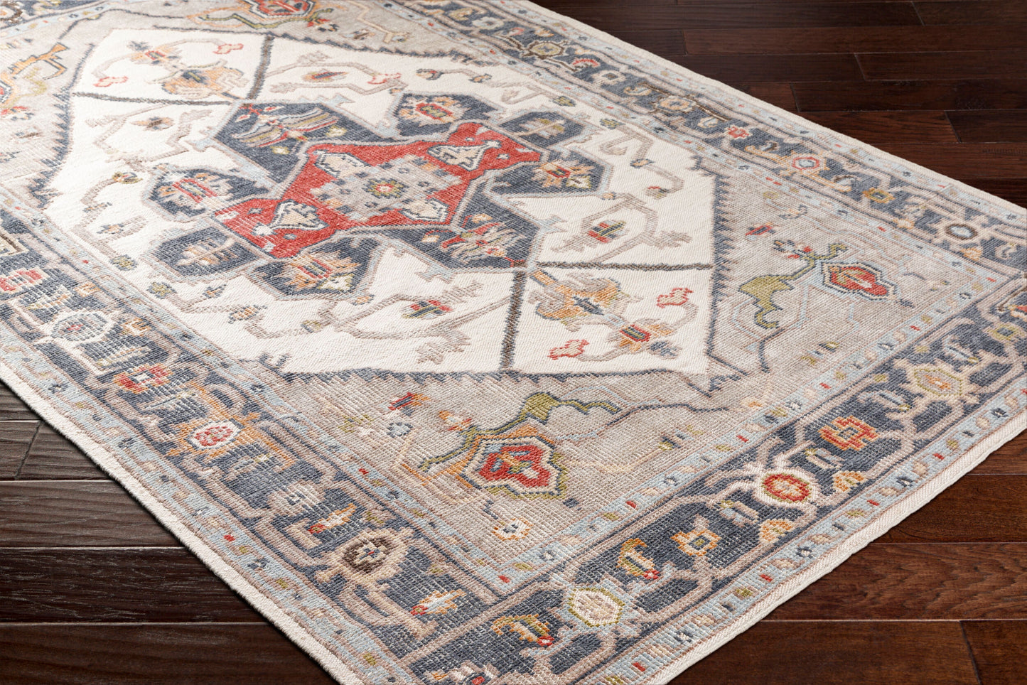 Revere RVE-2307 8ft Runner Handmade Recyled Runner Rug