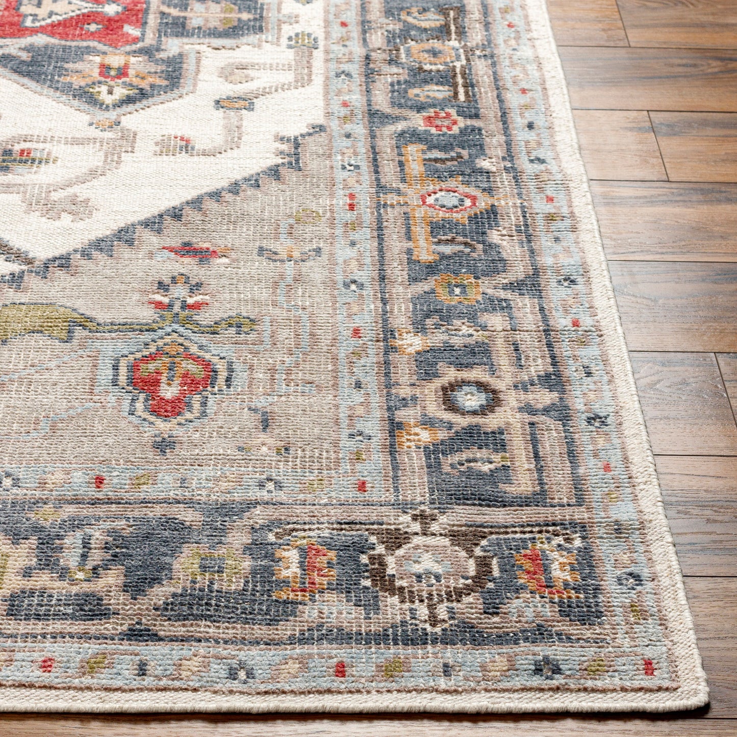 Revere RVE-2307 8ft Runner Handmade Recyled Runner Rug