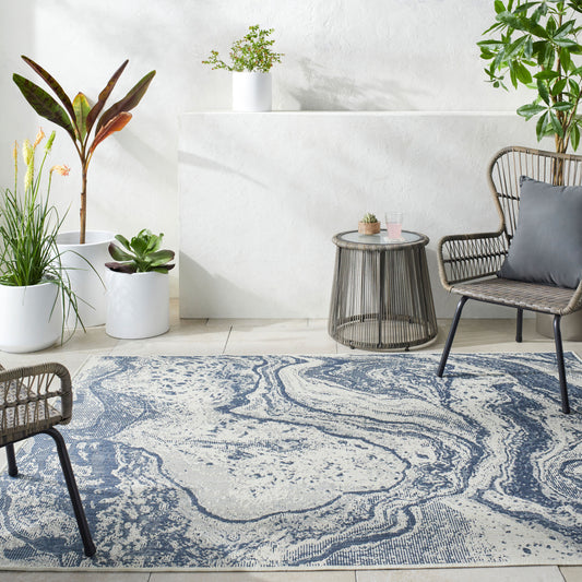 Ravello RVL-2342 5' x 7' Machine Woven Indoor/Outdoor Area Rug