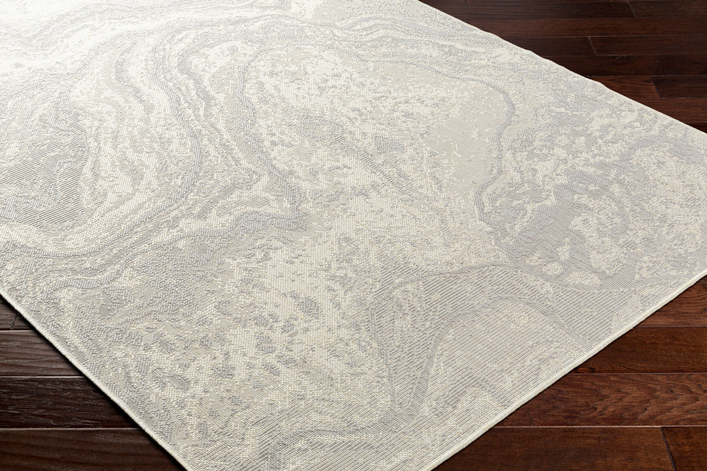 Alfombra Ravello RVL-2343 de 2,44 m x 3 m, tejida a máquina, para interior y exterior