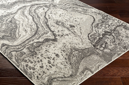 Alfombra Ravello RVL-2344 de 1,52 m x 2,13 m, tejida a máquina, para interior y exterior