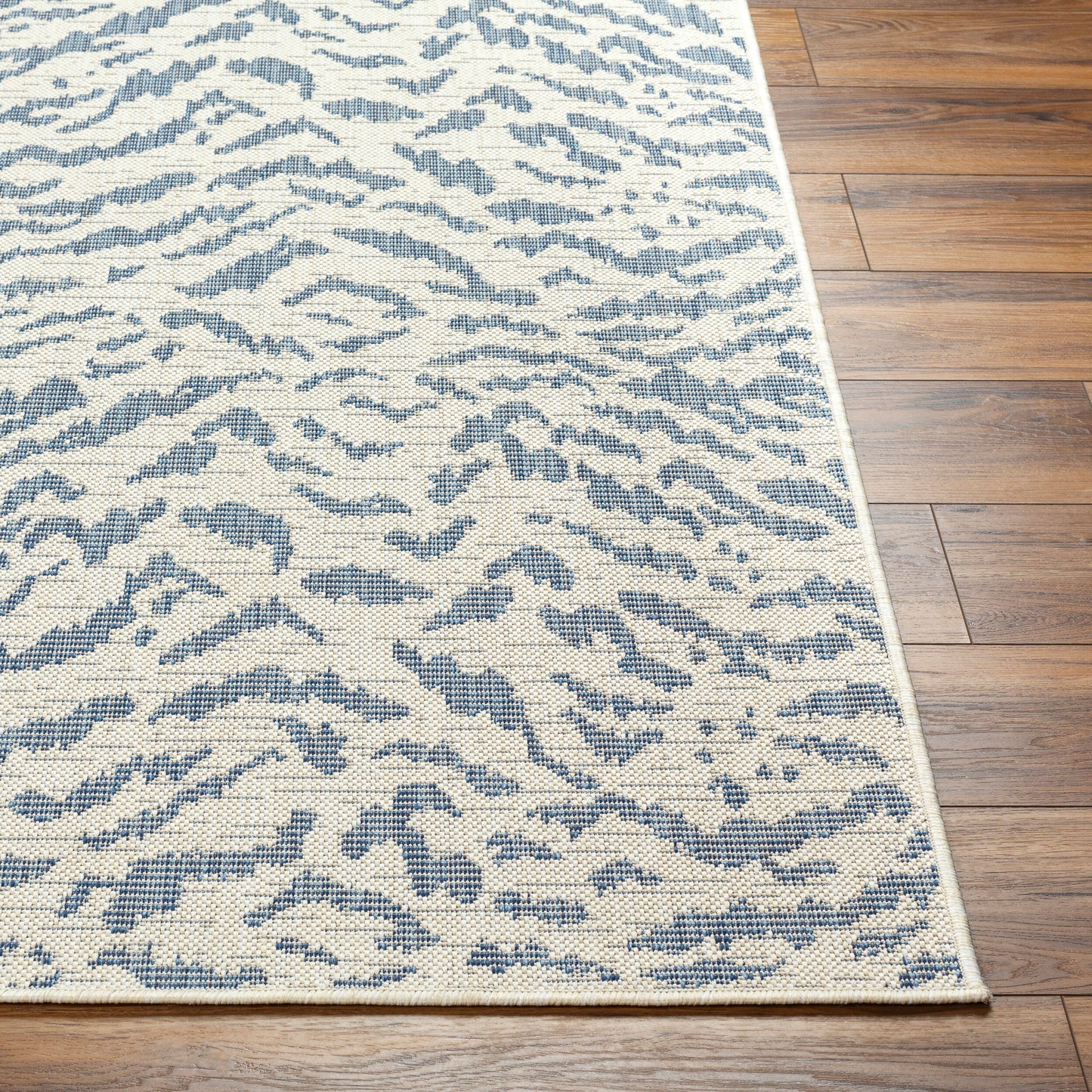 Alfombra Ravello RVL-2351 de 8' x 10' tejida a máquina para interiores y exteriores