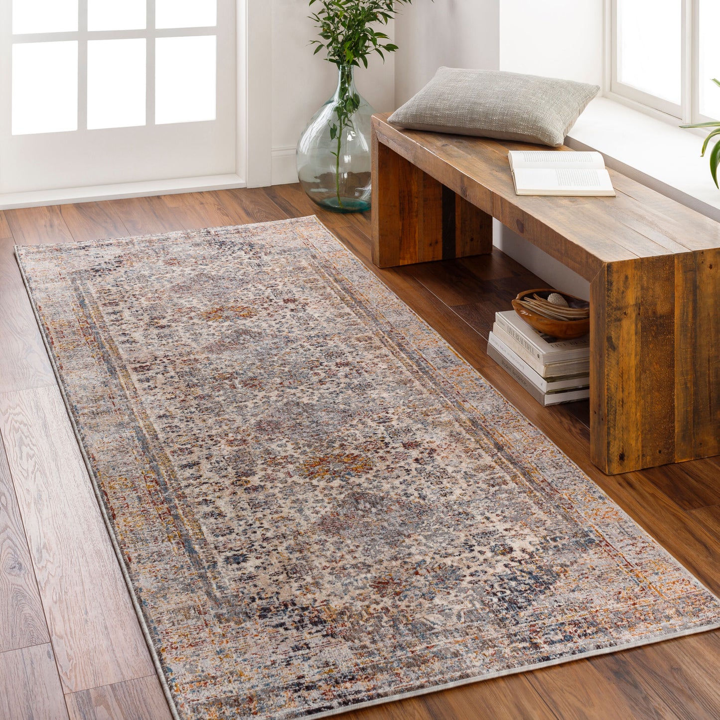 Arya RYA-2306 8ft Runner Machine Woven Runner Rug