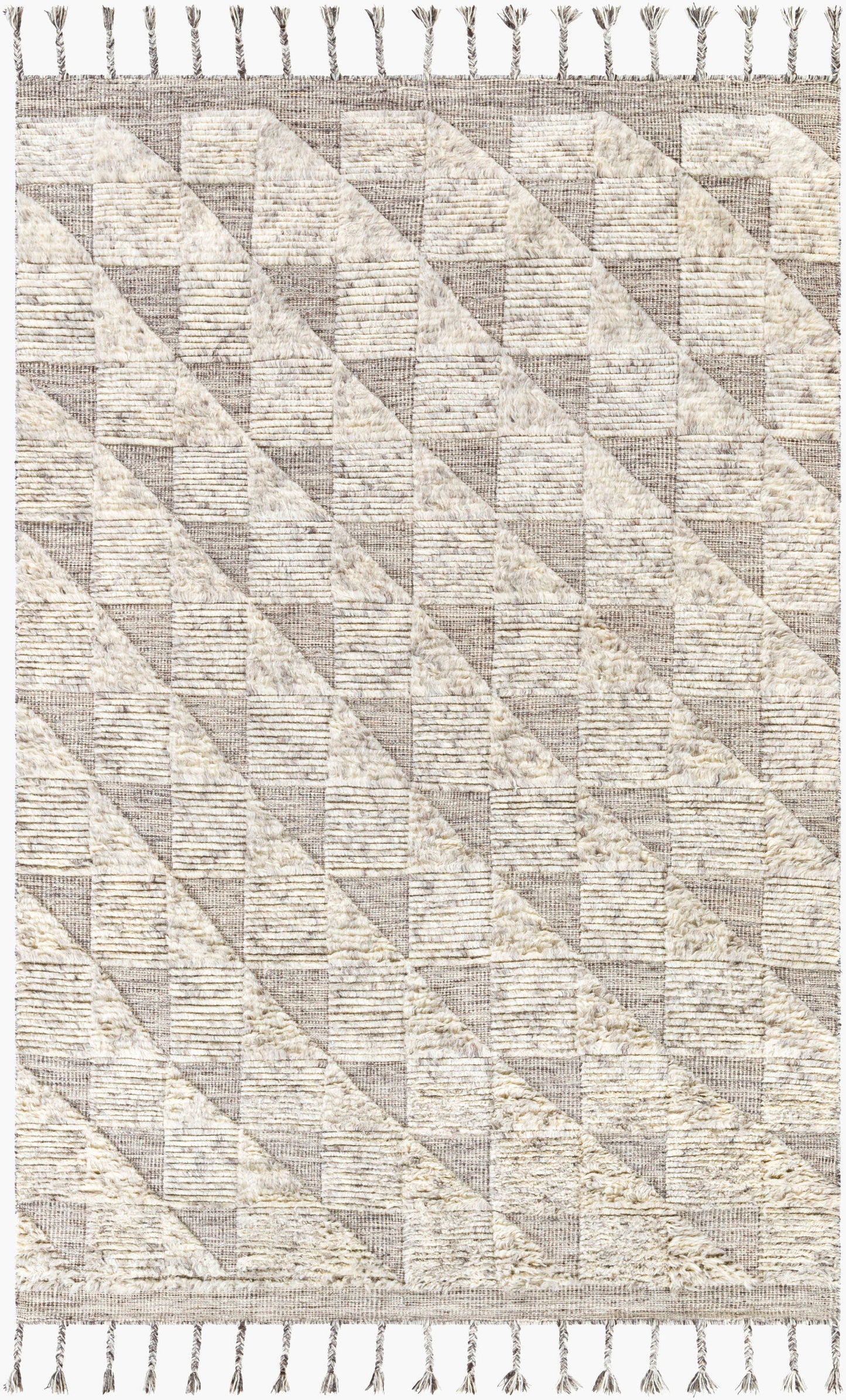Alfombra de lana hecha a mano Sahara SAH-2300 de 1,83 m x 2,74 m