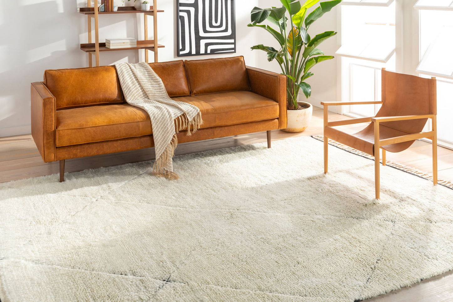 Sahara SAH-2302 6' x 9' Handmade Wool Area Rug