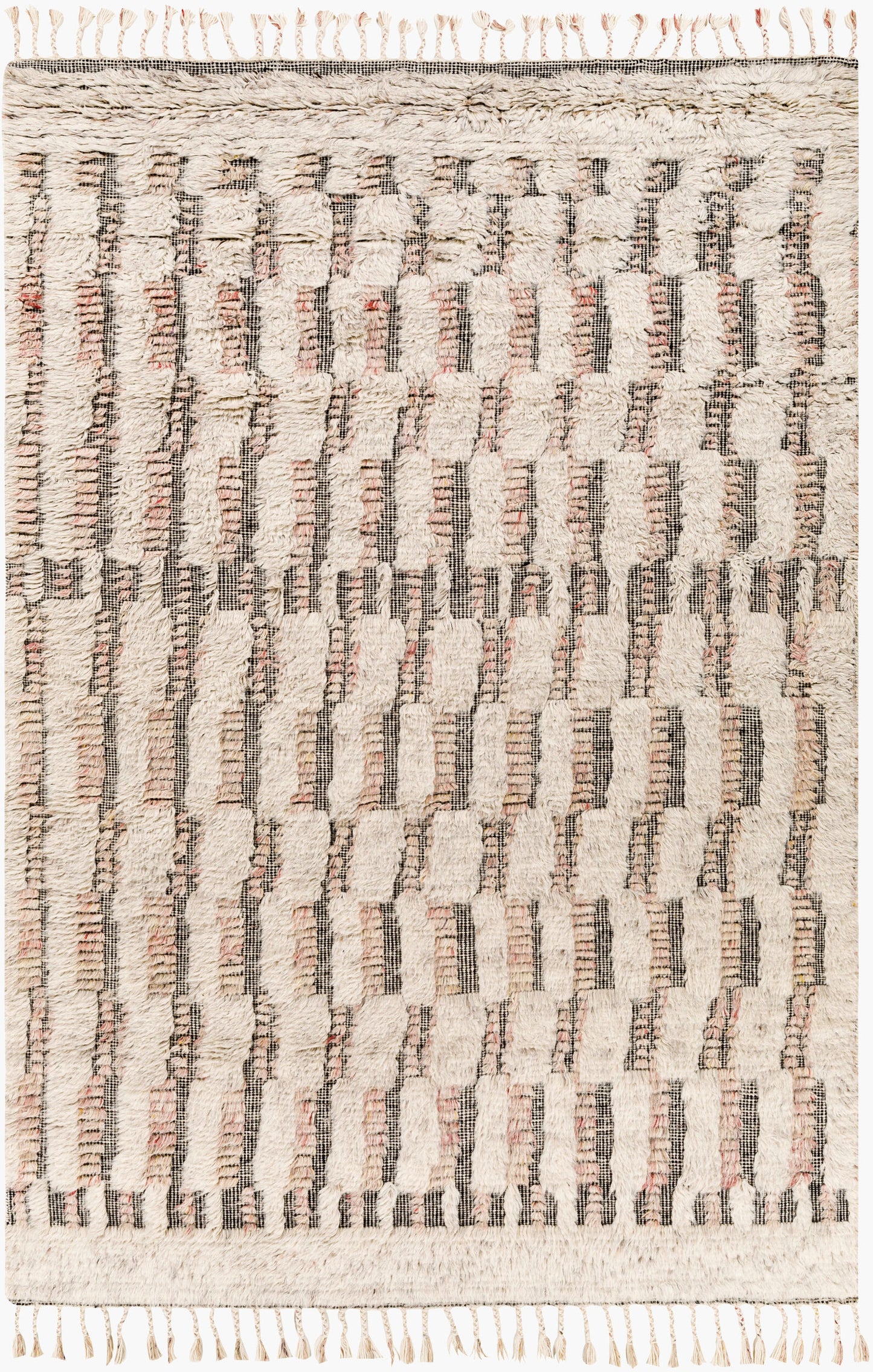 Alfombra de lana hecha a mano Sahara SAH-2309 de 1,83 m x 2,74 m